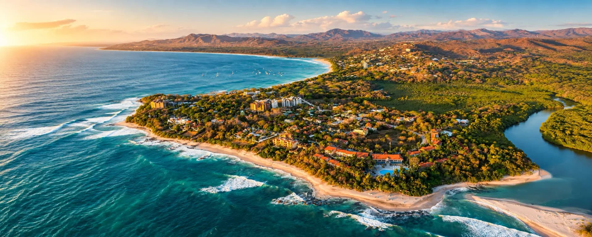 Beachfront hotel on the Pacific coast of Guanacaste, Costa Rica